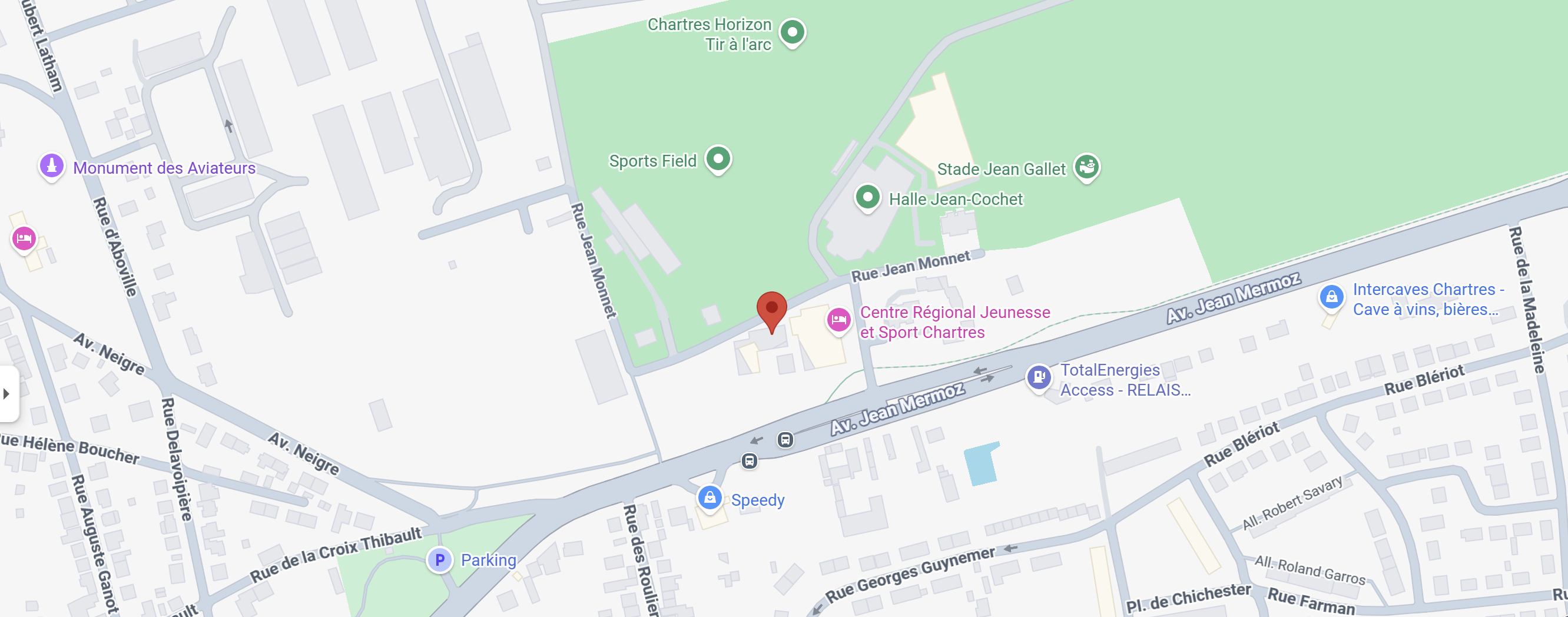 Plan d'accès Maison des Associations Chartres
